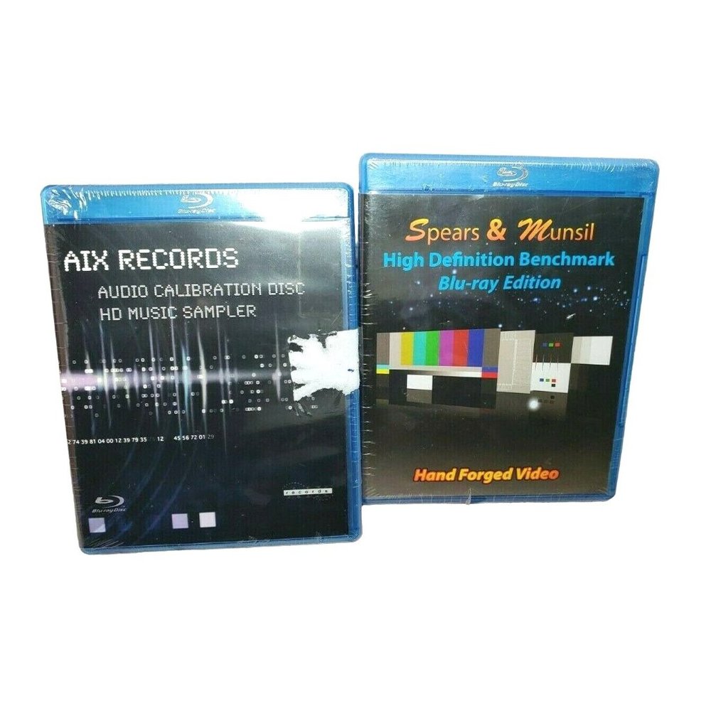 AIX Records Audio Calibration & Spears & Munsil HD Benchmark Blu-ray CD Disk